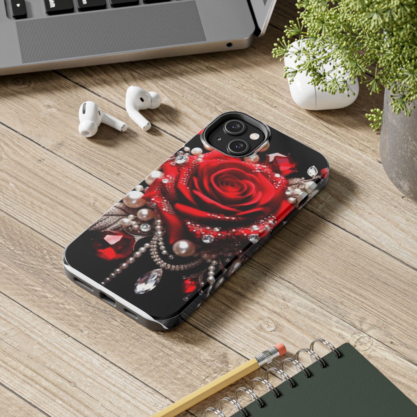 Diamonds, Pearls & Roses - Phone Case