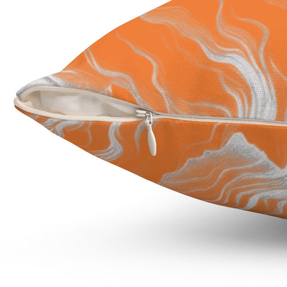 Tangerine Throw Pillow