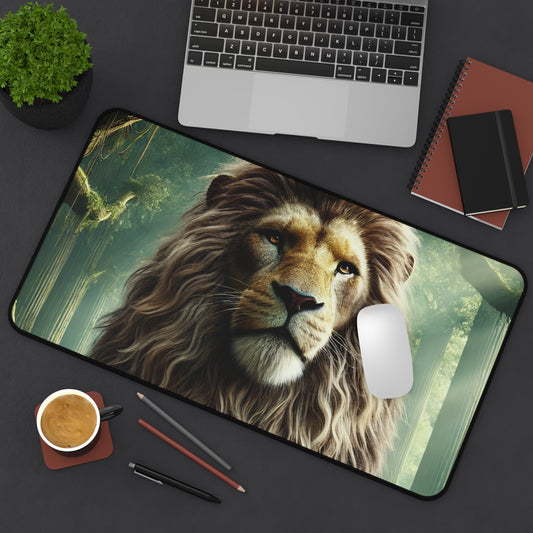 Desk Mat - Lion in the Forest