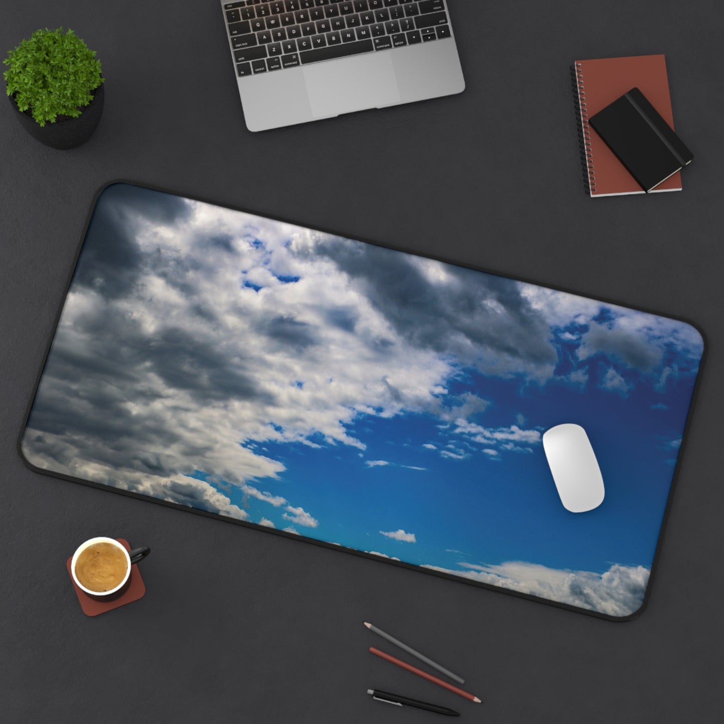 Desk Mat - Blue Sky with Clouds
