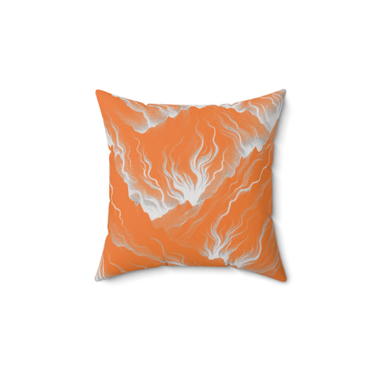 Tangerine Throw Pillow
