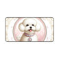 Fur Baby in Pink Desk Mat