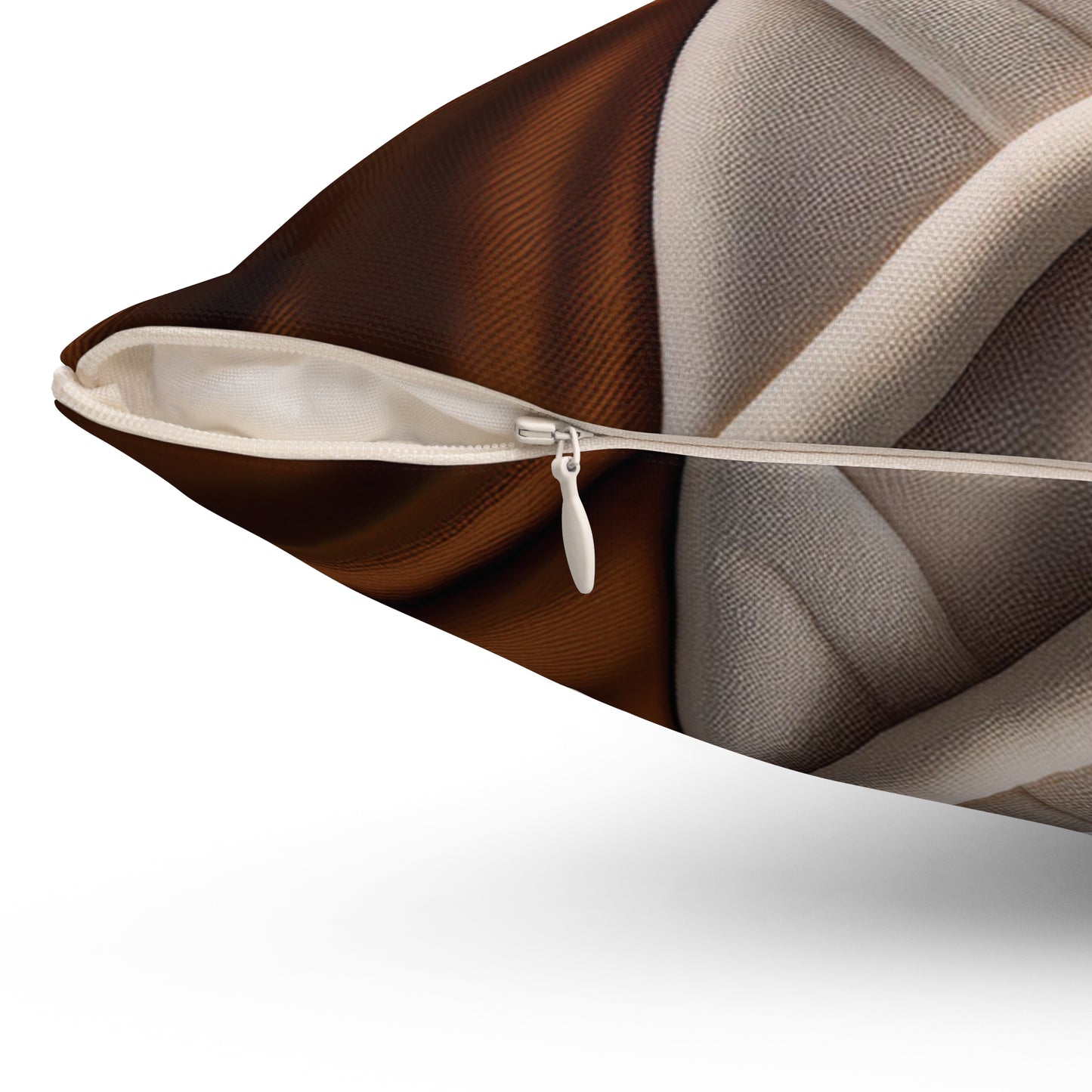 Brown Checkered Decorative Pillow