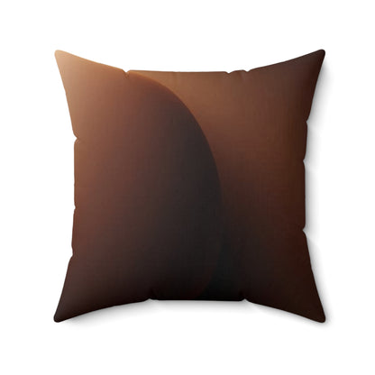 Modern Brown Throw Pillow