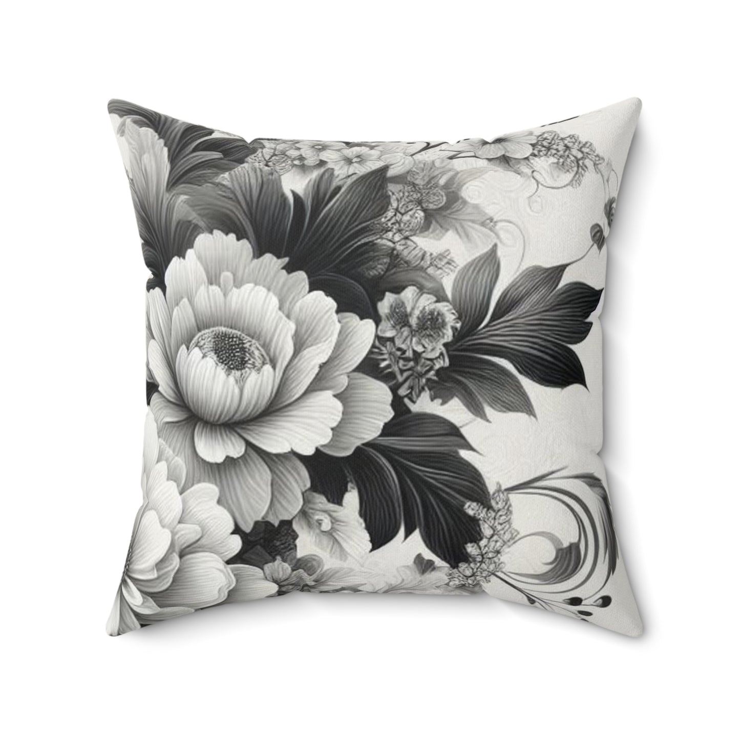 Botanical Elegance Throw Pillow