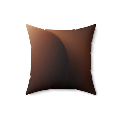 Modern Brown Throw Pillow