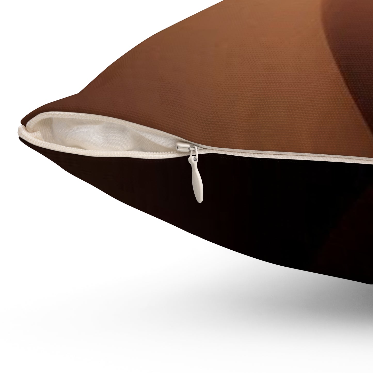 Modern Brown Throw Pillow