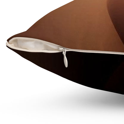 Modern Brown Throw Pillow