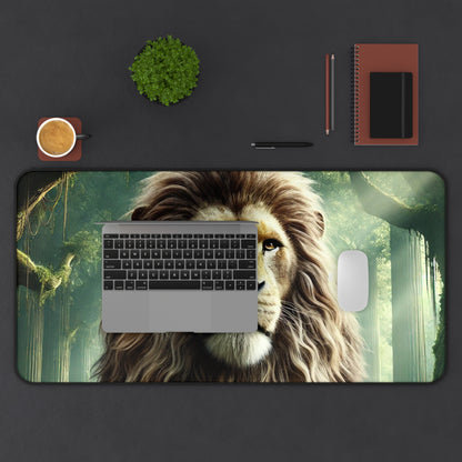 Desk Mat - Lion in the Forest