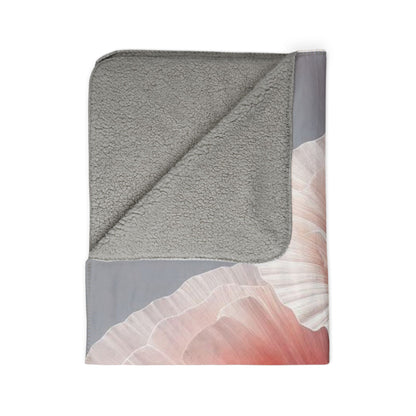 Poppy Flowers Sherpa Blanket