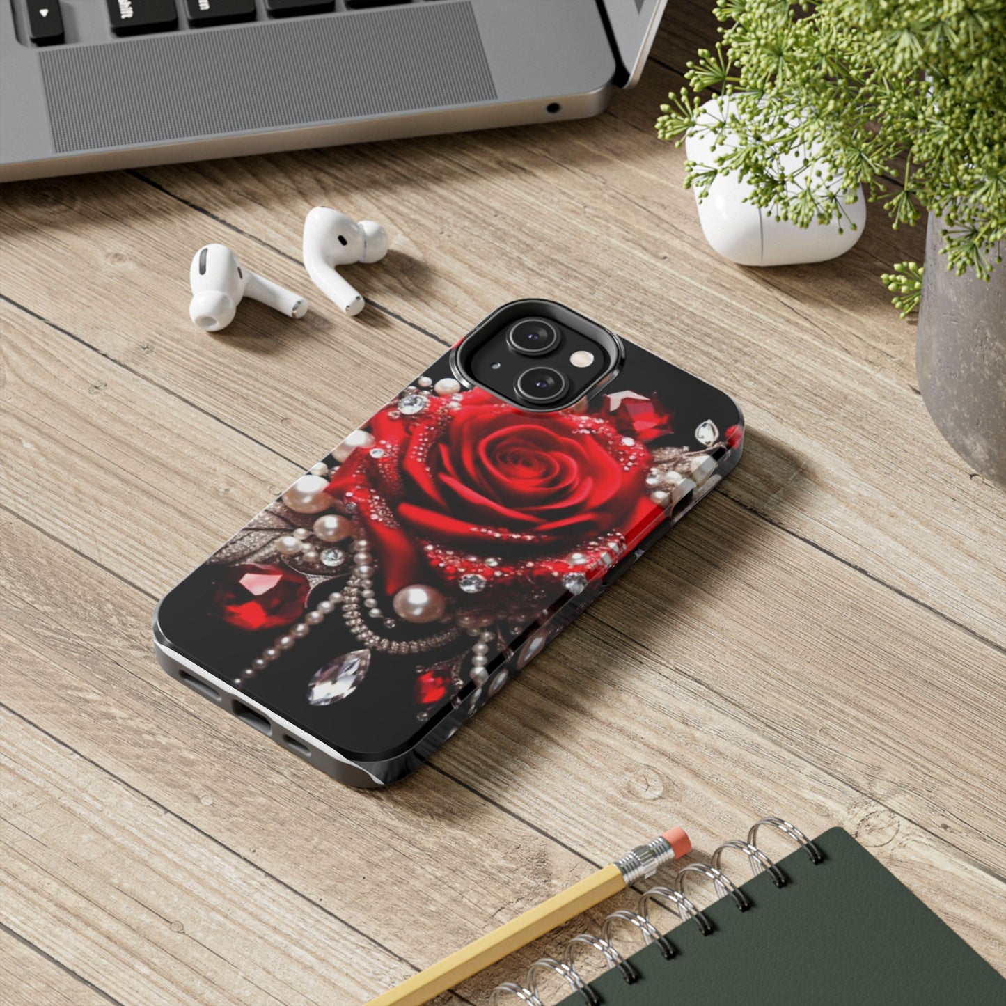 Diamonds, Pearls & Roses - Phone Case