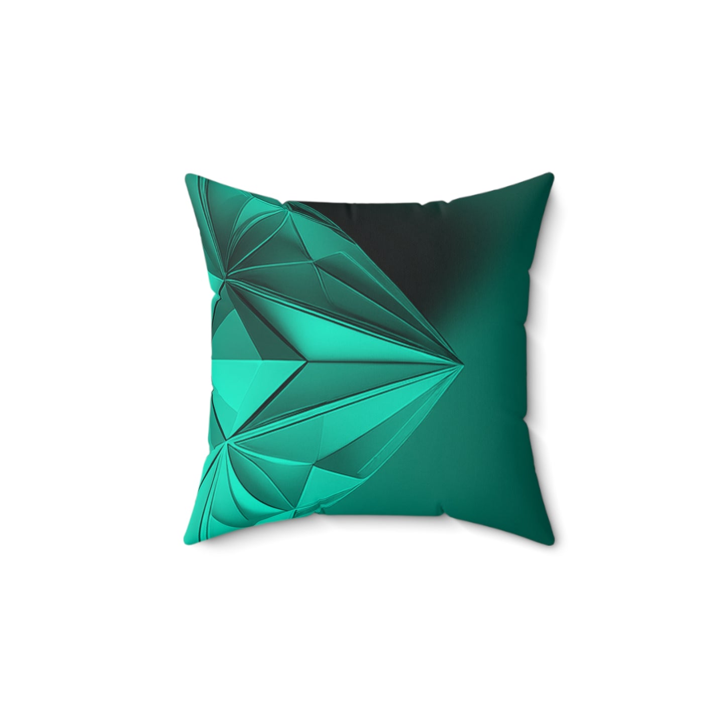 Green Diamond Accent Pillow
