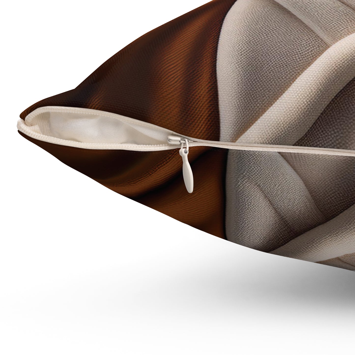 Brown Checkered Decorative Pillow