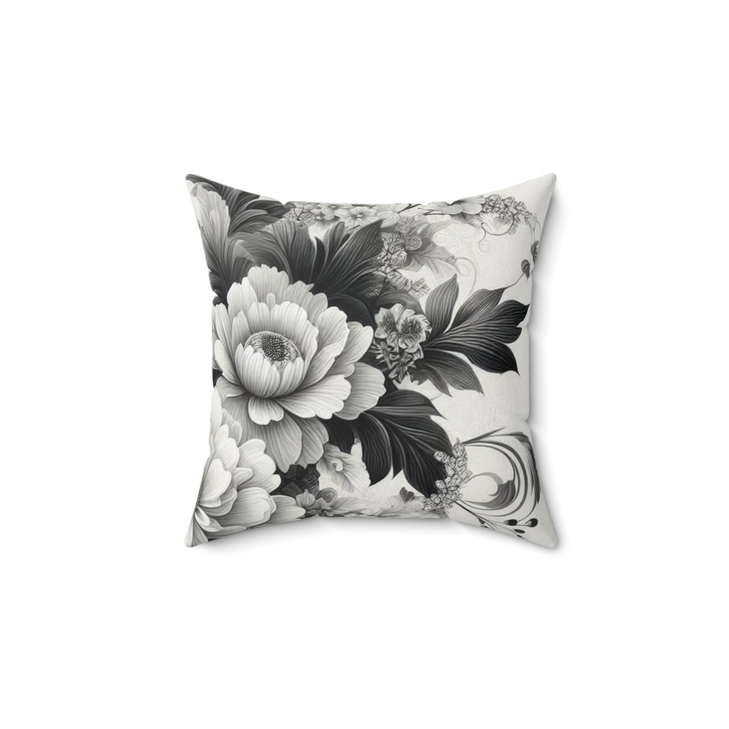 Botanical Elegance Throw Pillow