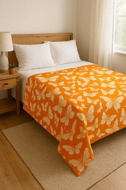 Monarch's Embrace Throw Blanket