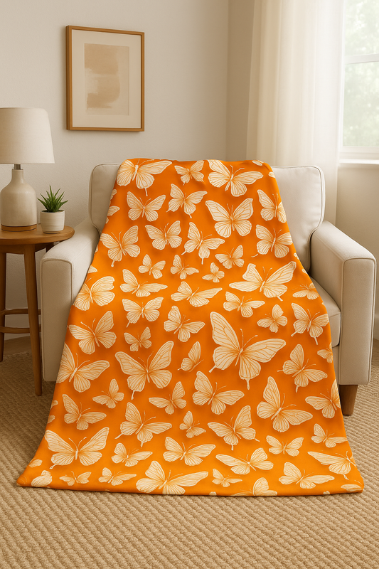 Monarch's Embrace Throw Blanket