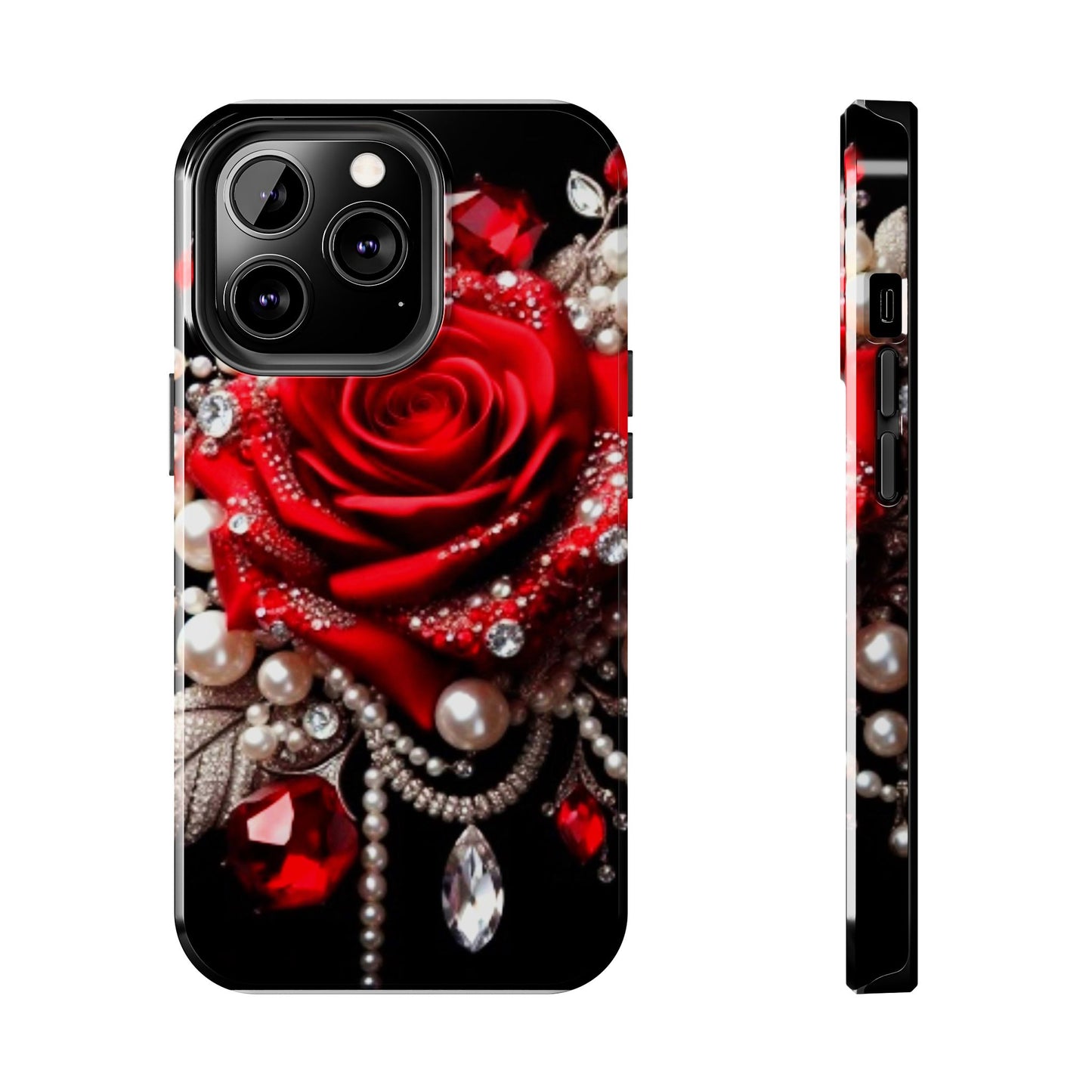 Diamonds, Pearls & Roses - Phone Case