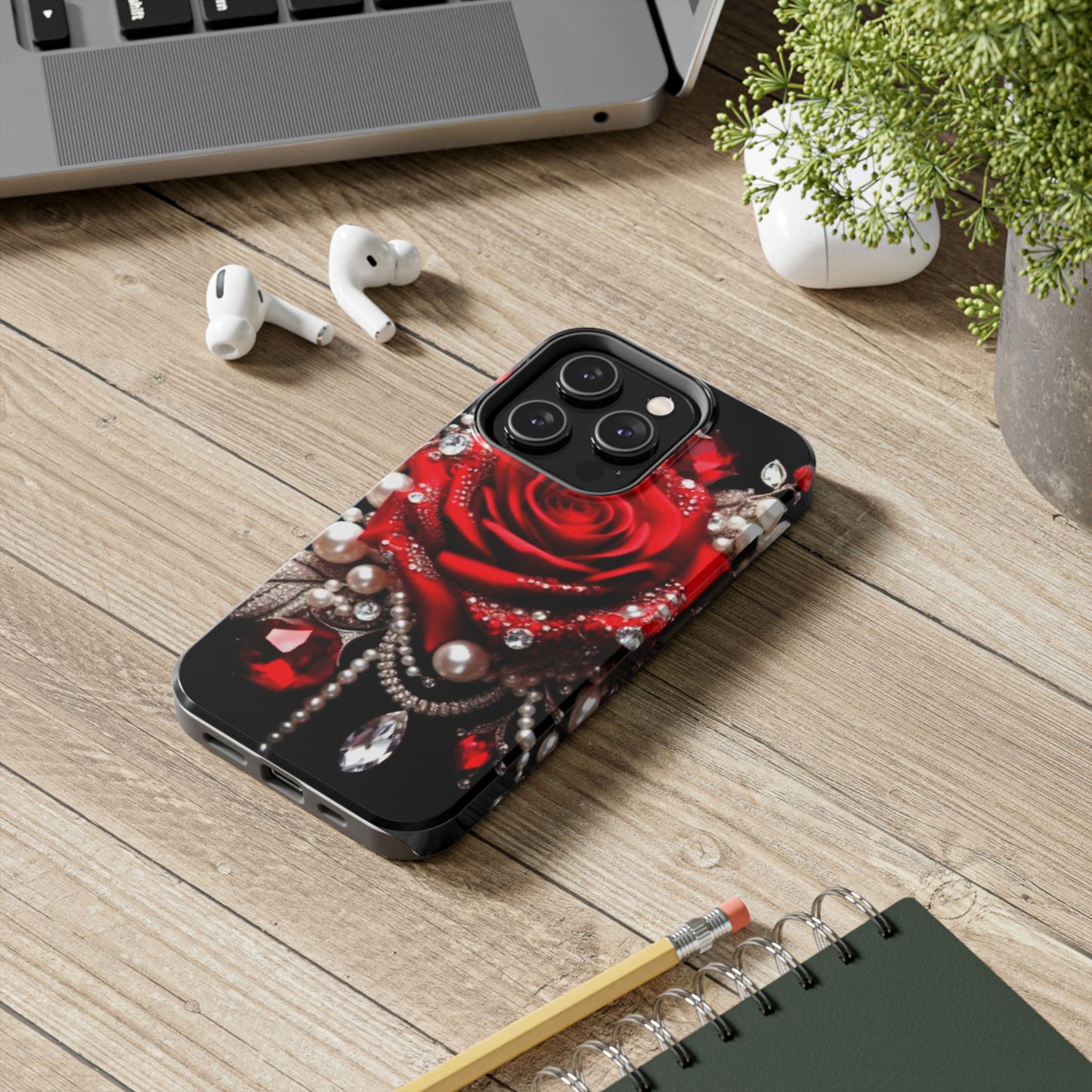 Diamonds, Pearls & Roses - Phone Case