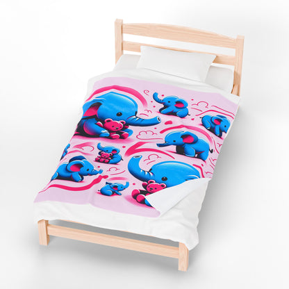 Baby Blanket - Elephants & Teddy Bears