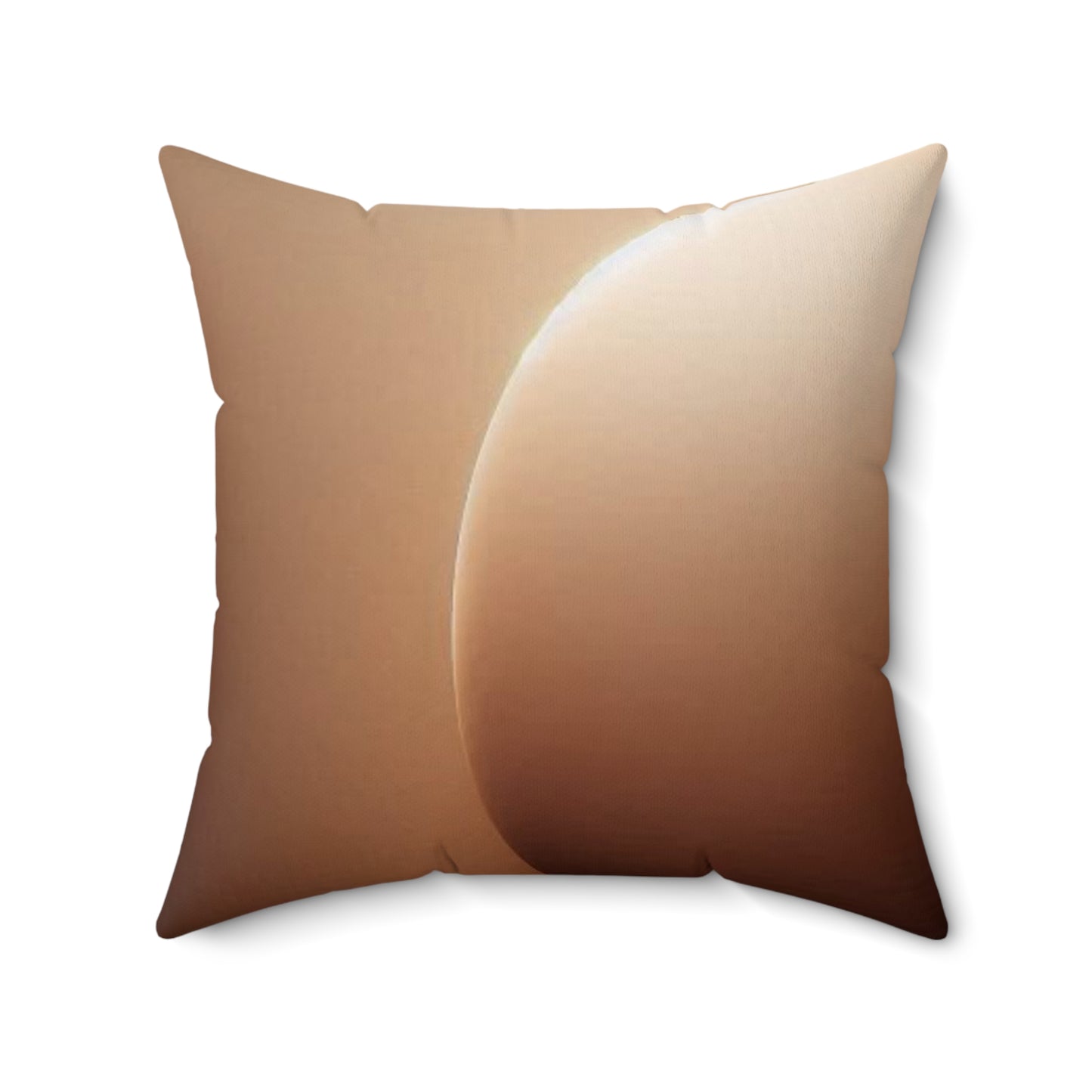 Modern Brown Throw Pillow