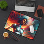 Desk Mat - Futuristic Superhero Digital Painting