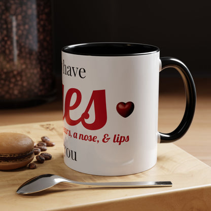 Romantic Accent Mug 'I Only Have Eyes for You'