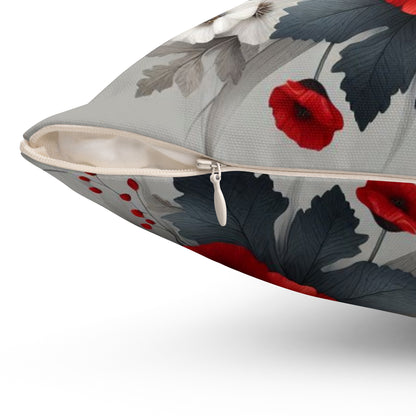 Ivory's Poppies Decorative Pillow