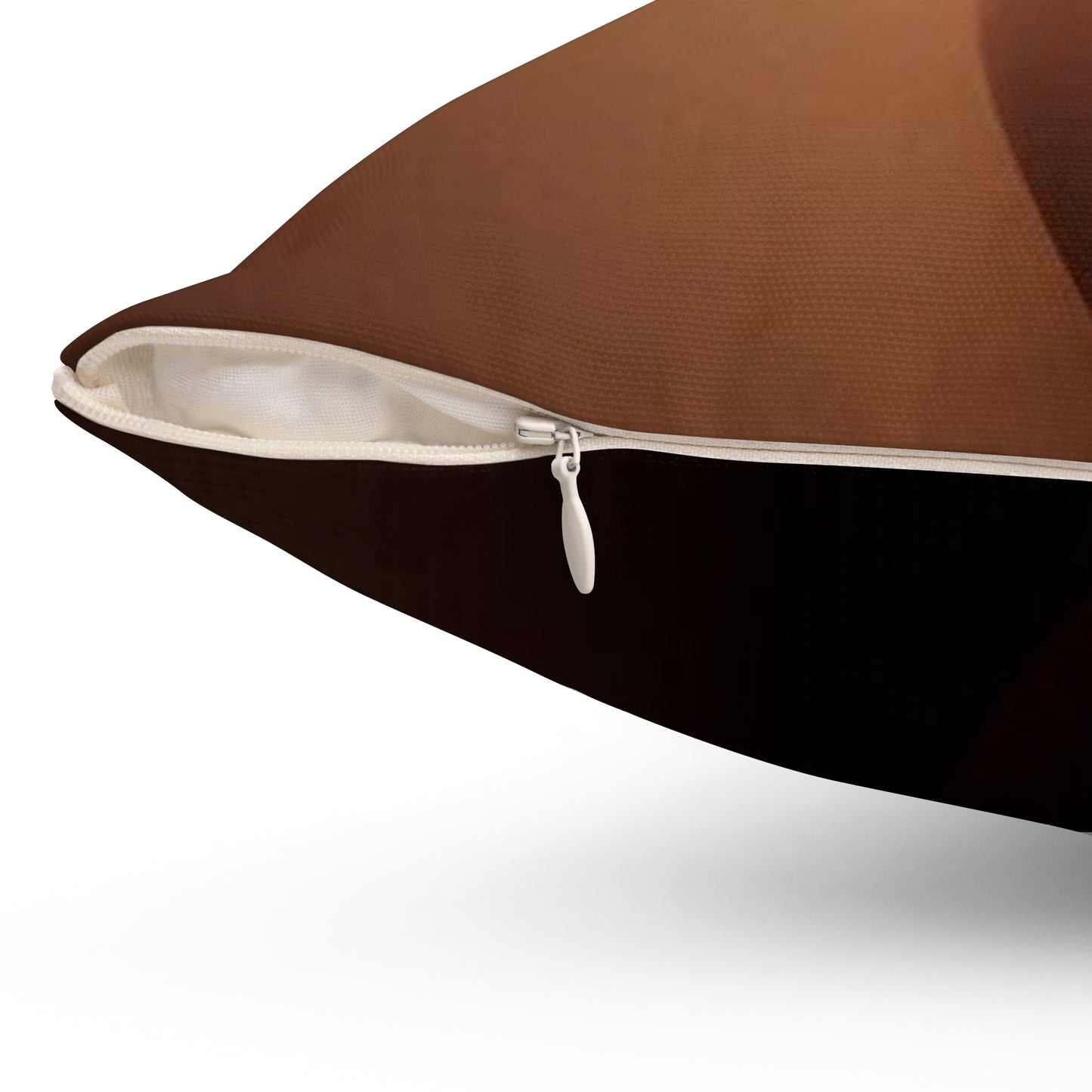 Modern Brown Throw Pillow