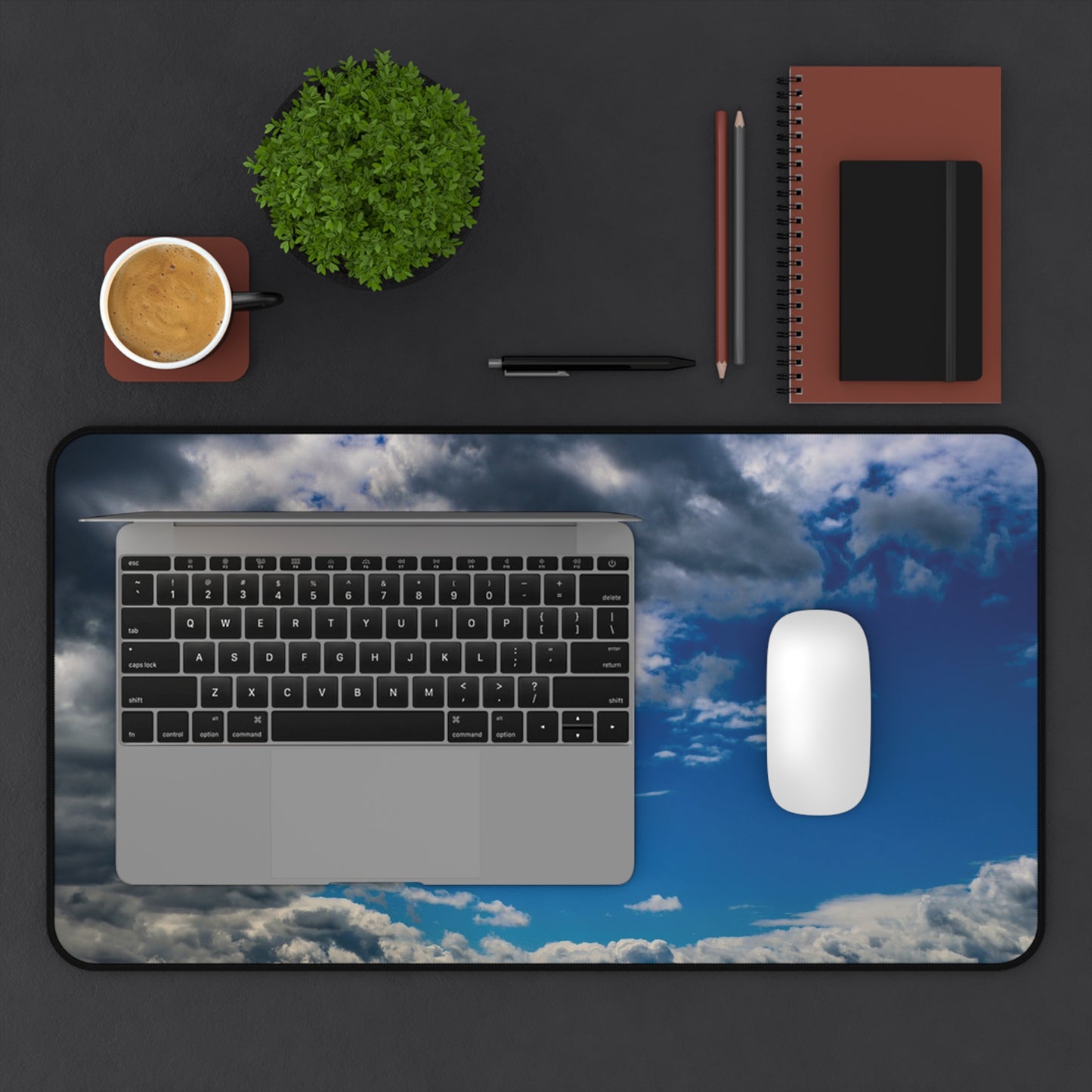 Desk Mat - Blue Sky with Clouds
