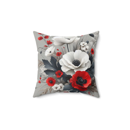 Ivory's Poppies Decorative Pillow