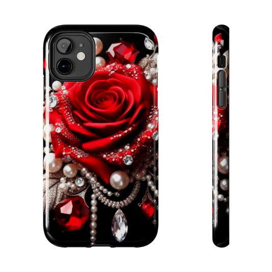 Diamonds, Pearls & Roses - Phone Case