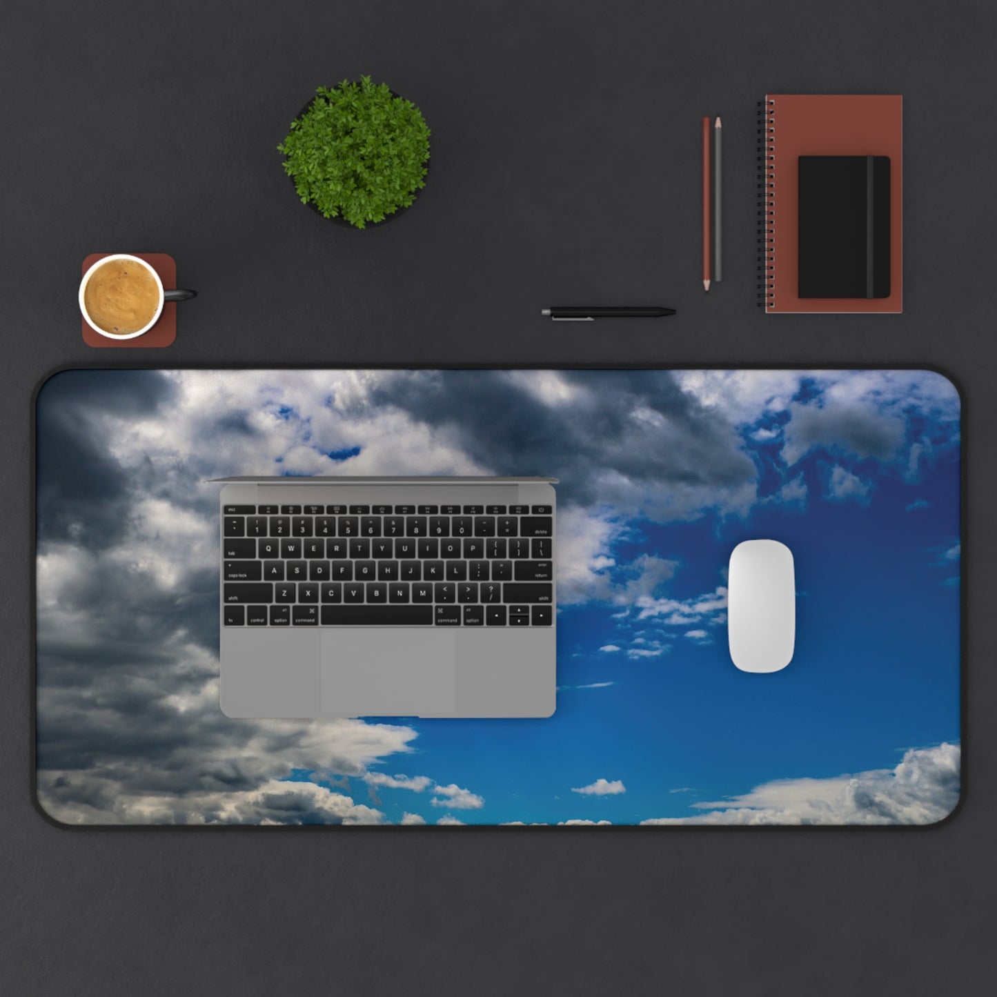 Desk Mat - Blue Sky with Clouds