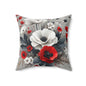 Ivory's Poppies Decorative Pillow
