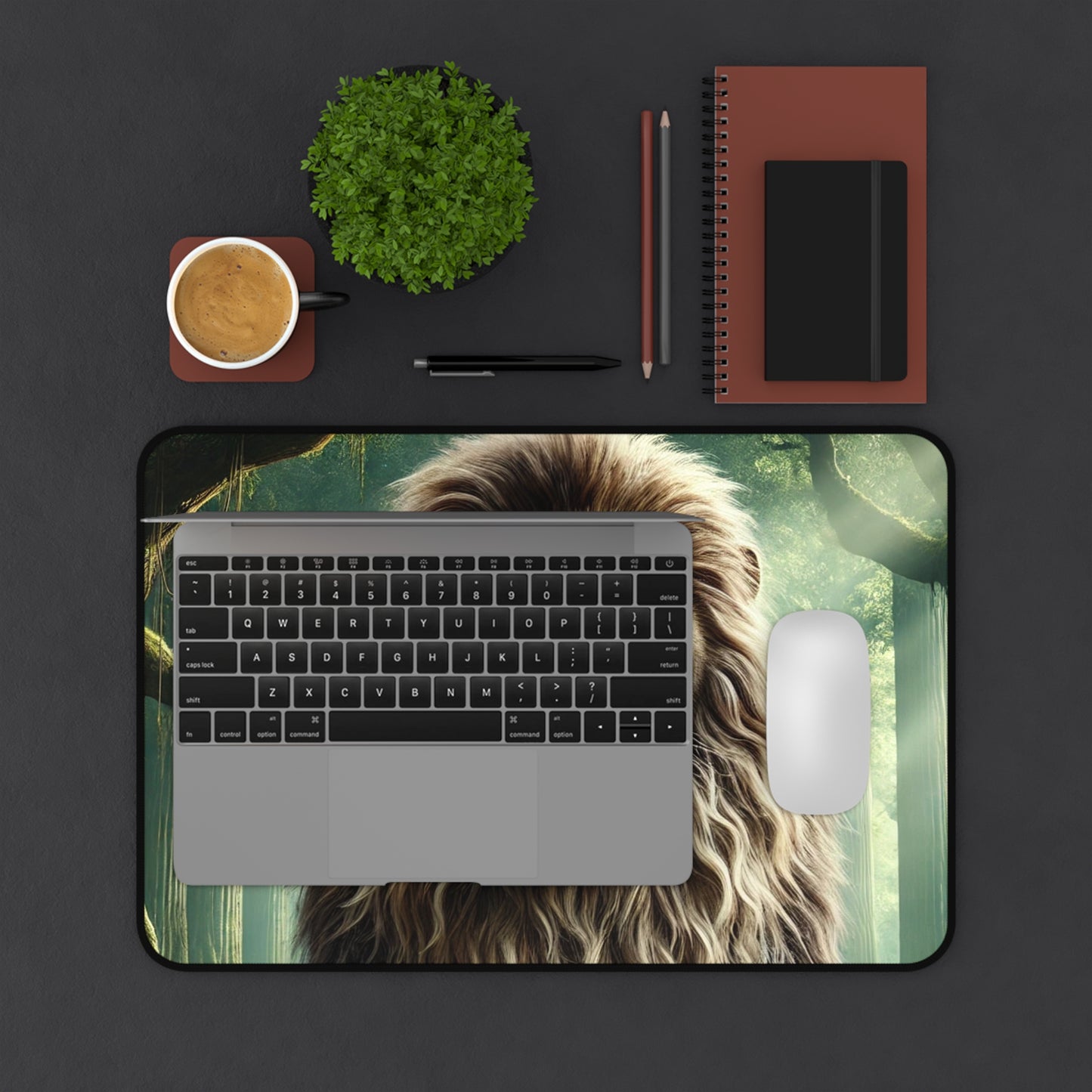 Desk Mat - Lion in the Forest
