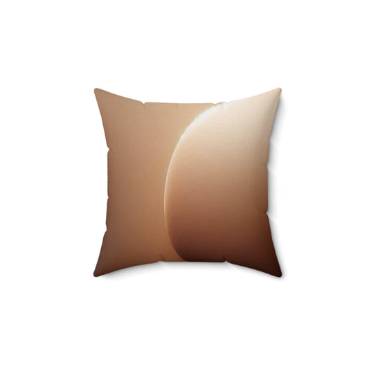 Modern Brown Throw Pillow