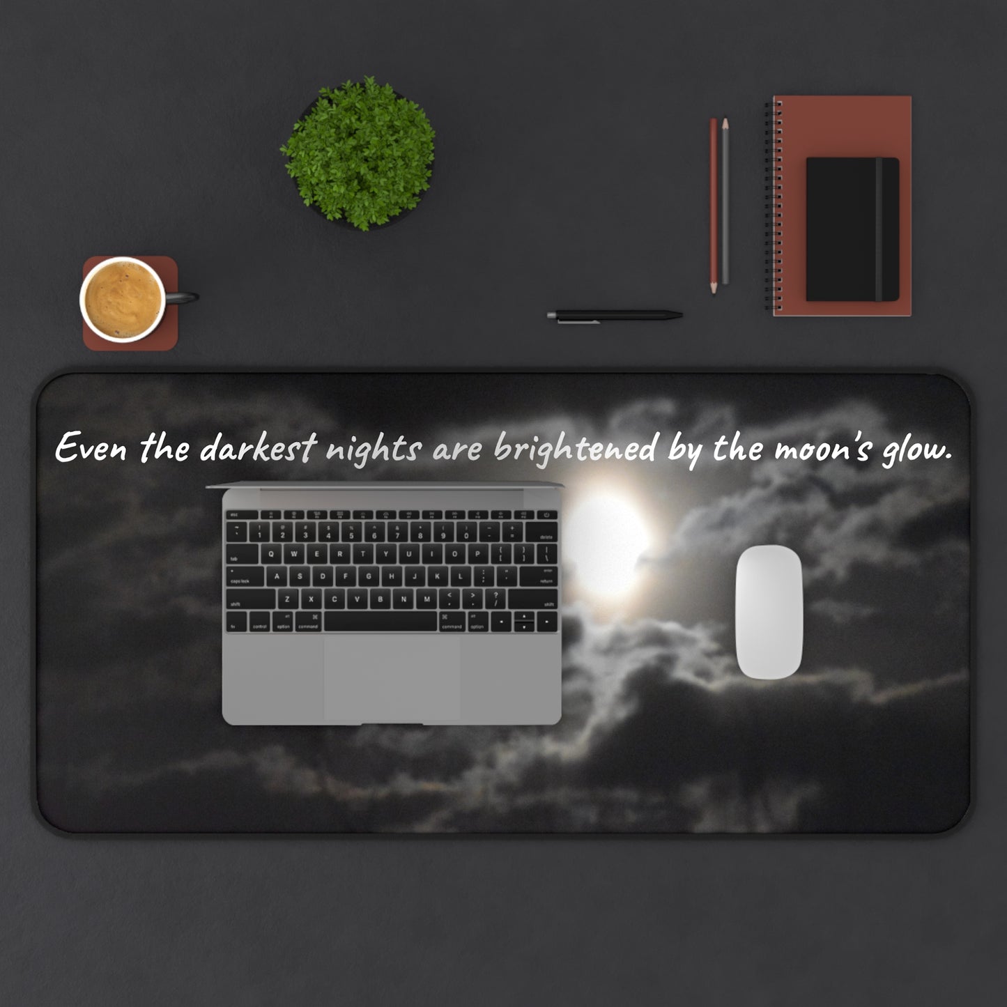 Desk Mat - Night Moon