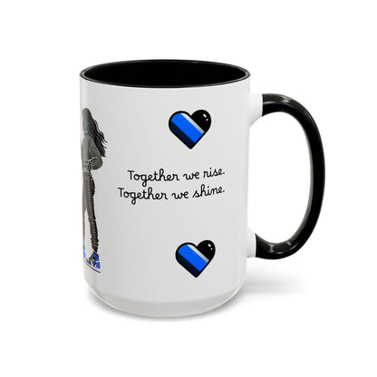 Sassy Sisterhood Accent Coffee Mug - 11 & 15oz Love & Friendship Gift