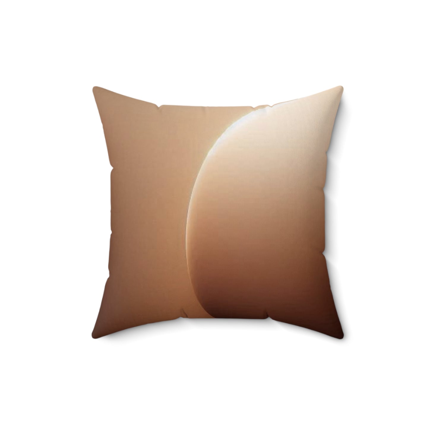 Modern Brown Throw Pillow